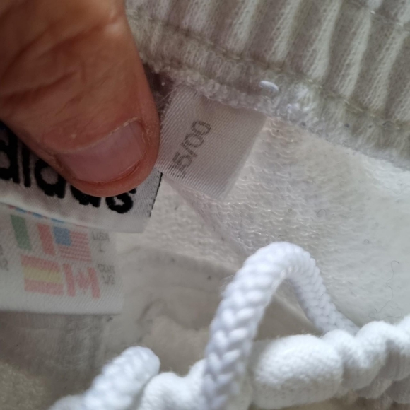 Vintage adidas white joggers 2000 made.Uk 16Pockets Drawstring see description - Picture 4 of 4
